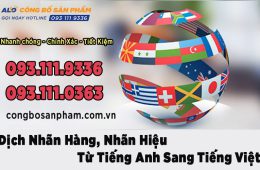 Dịch nhãn hàng, nhãn hiệu từ tiếng anh sang tiếng việt