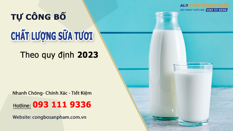 tự công bố chất lượng Sữa tươi