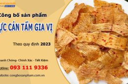 Thủ tục công bố sản phẩm mực cán tẩm gia vị