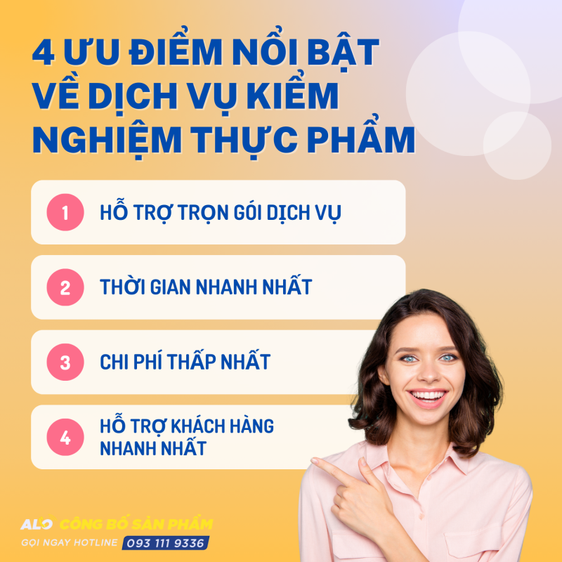 Dịch vụ kiểm nghiệm thực phẩm uy tín và nhanh chóng