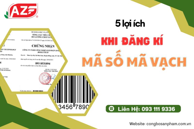 5 lợi ích khi đăng kí mã số mã vạch