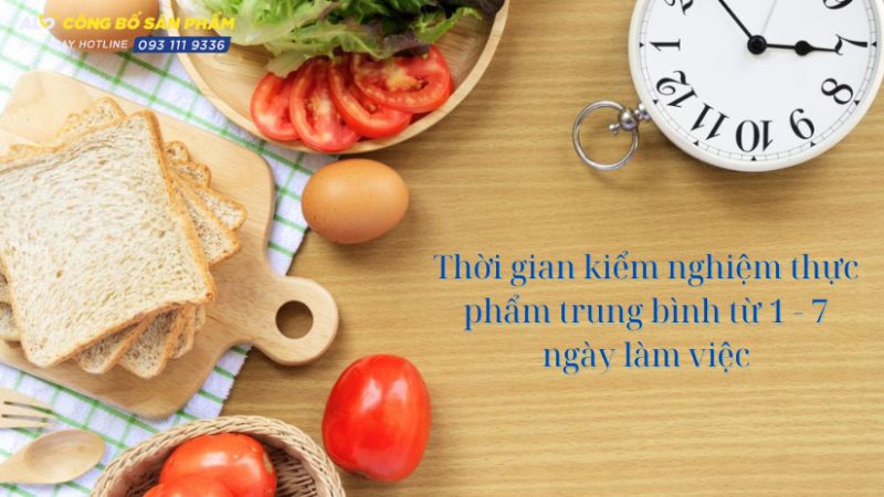 Thời gian kiểm nghiệm thực phẩm bao lâu