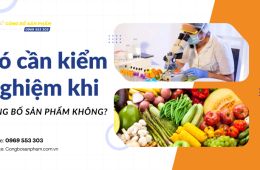 Có cần kiểm nghiệm khi công bố sản phẩm không?