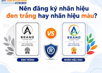 Nên đăng ký nhãn hiệu đen trắng hay nhãn hiệu màu?