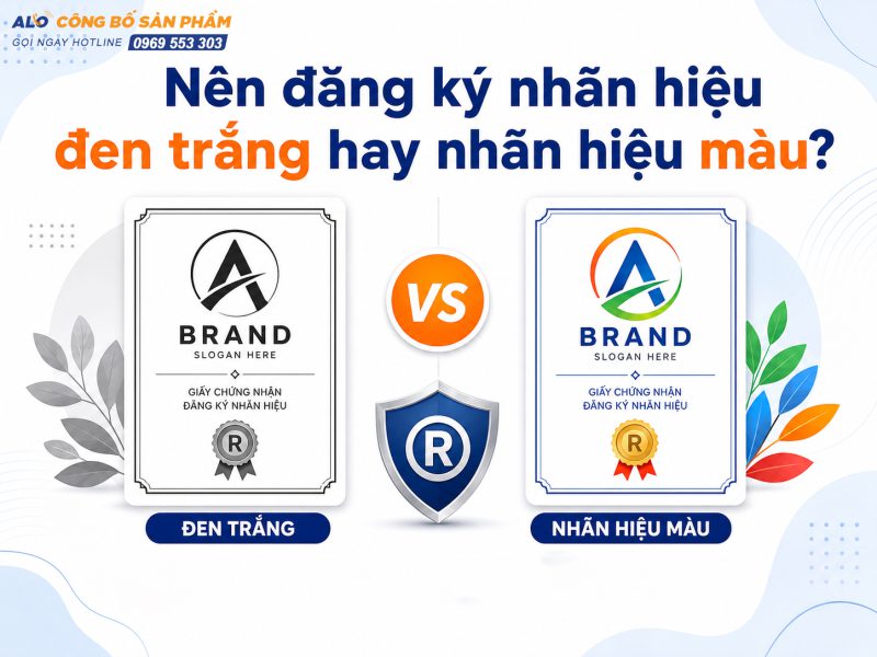 Nên đăng ký nhãn hiệu đen trắng hay nhãn hiệu màu?