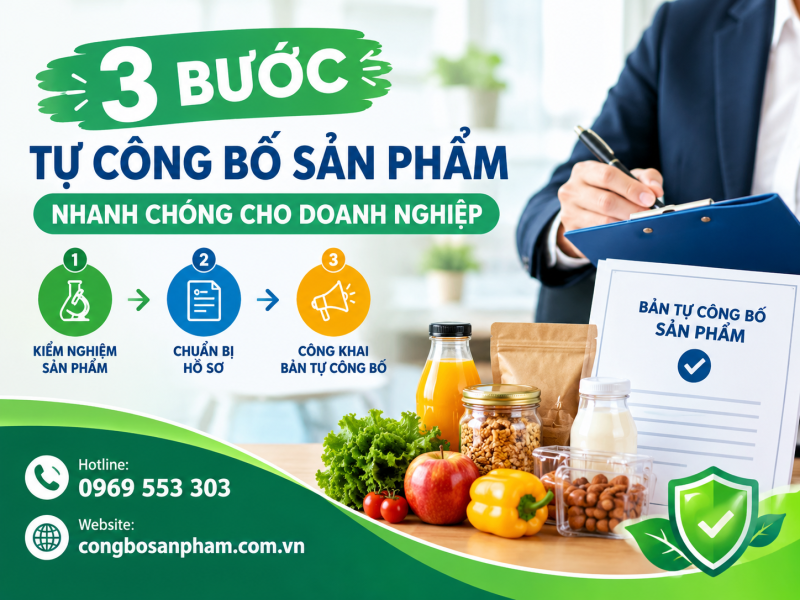 3 bước tự công bố sản phẩm nhanh chóng cho doanh nghiệp
