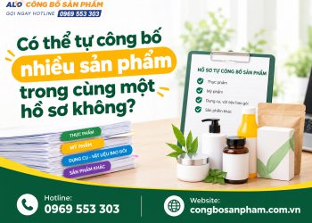 Có thể tự công bố nhiều sản phẩm trong cùng một hồ sơ không?